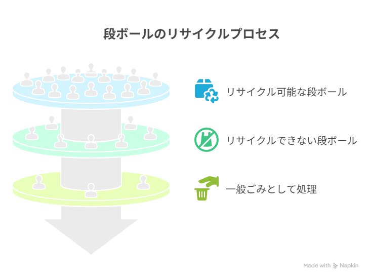 段ボールのリサイクルプロセス