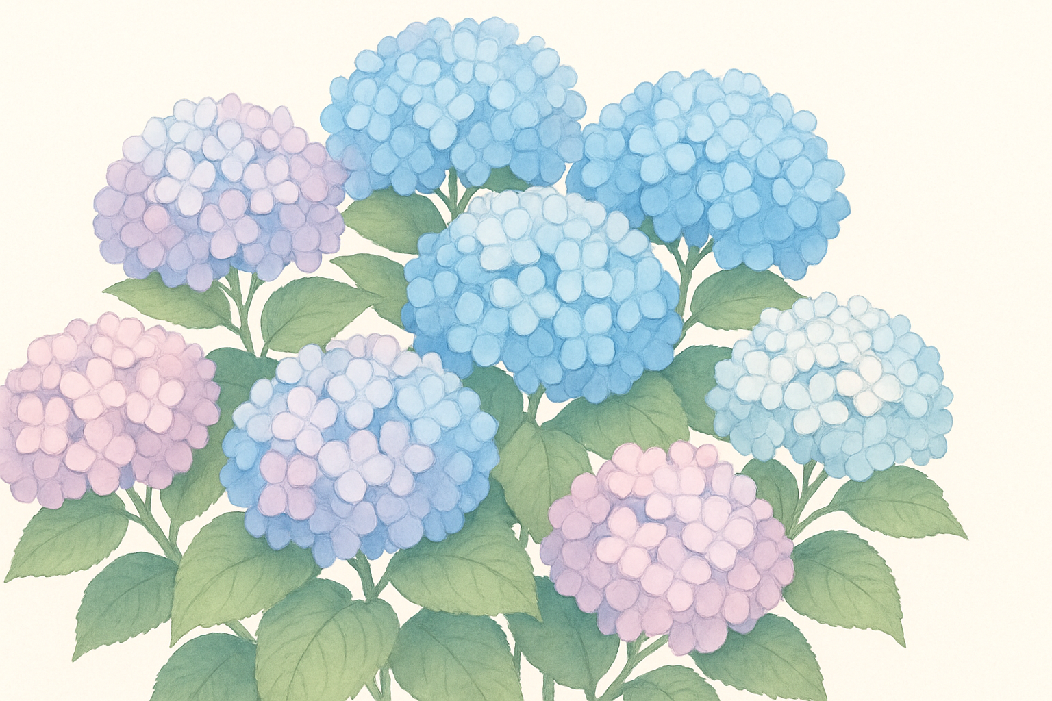 浮世絵に描かれた紫陽花──構図と色彩に込められた美意識と花言葉