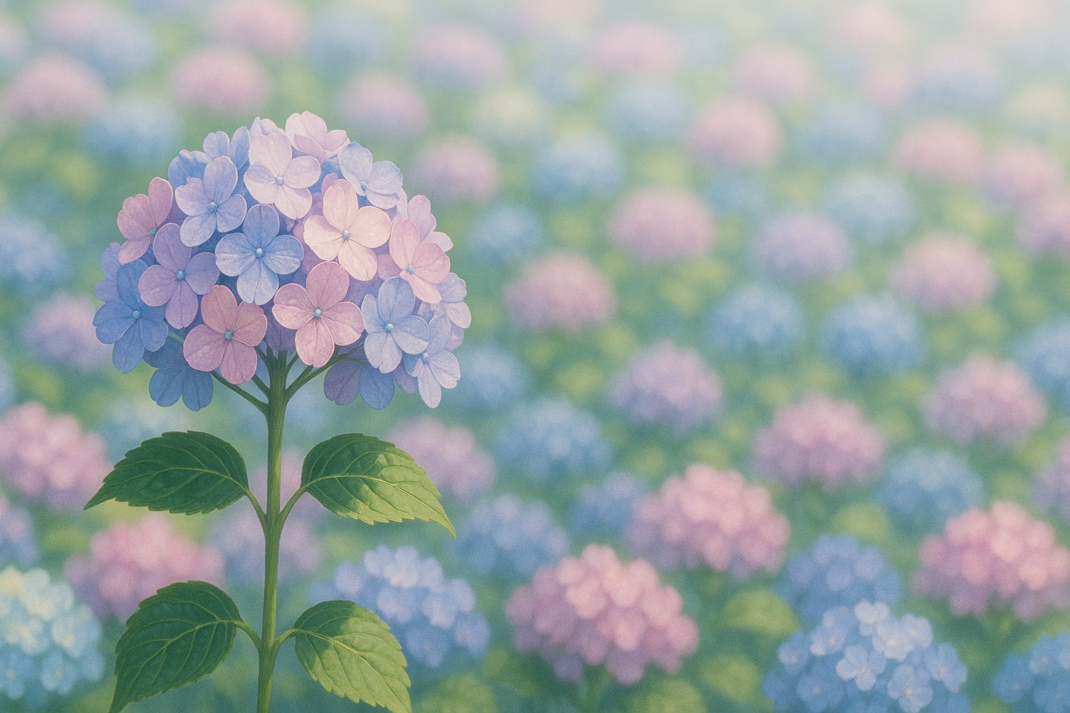 紫陽花の花を通して「こころの静けさ」に触れる時間