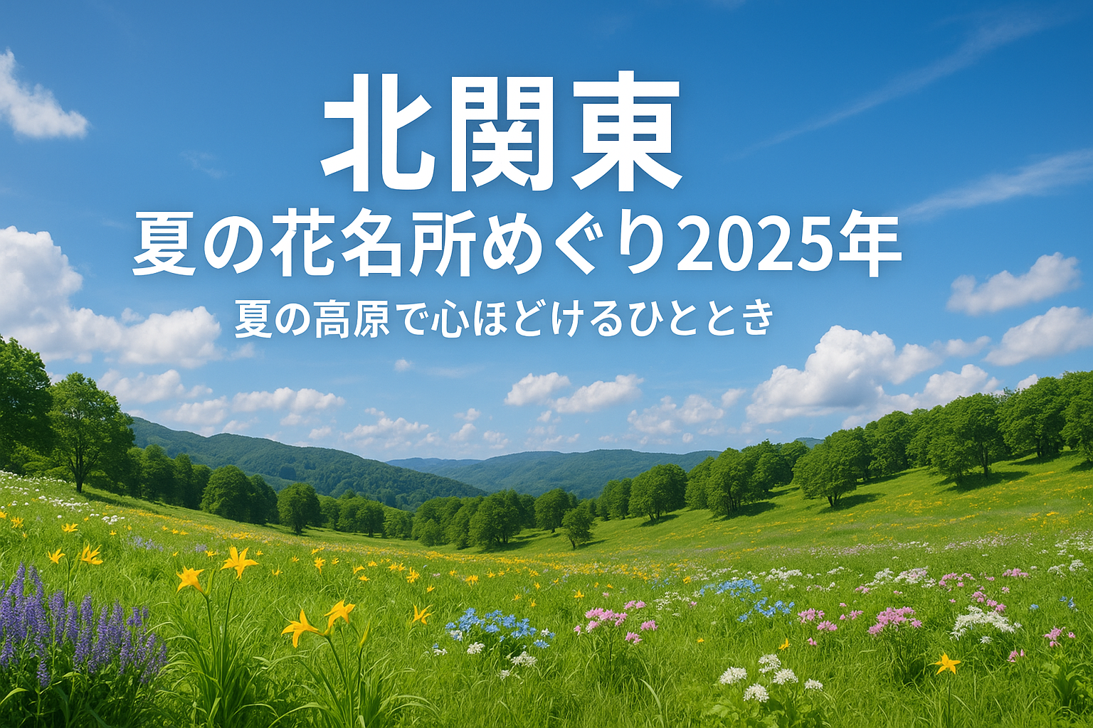 【北関東】夏の花名所めぐり2025年！夏の高原で心ほどけるひととき