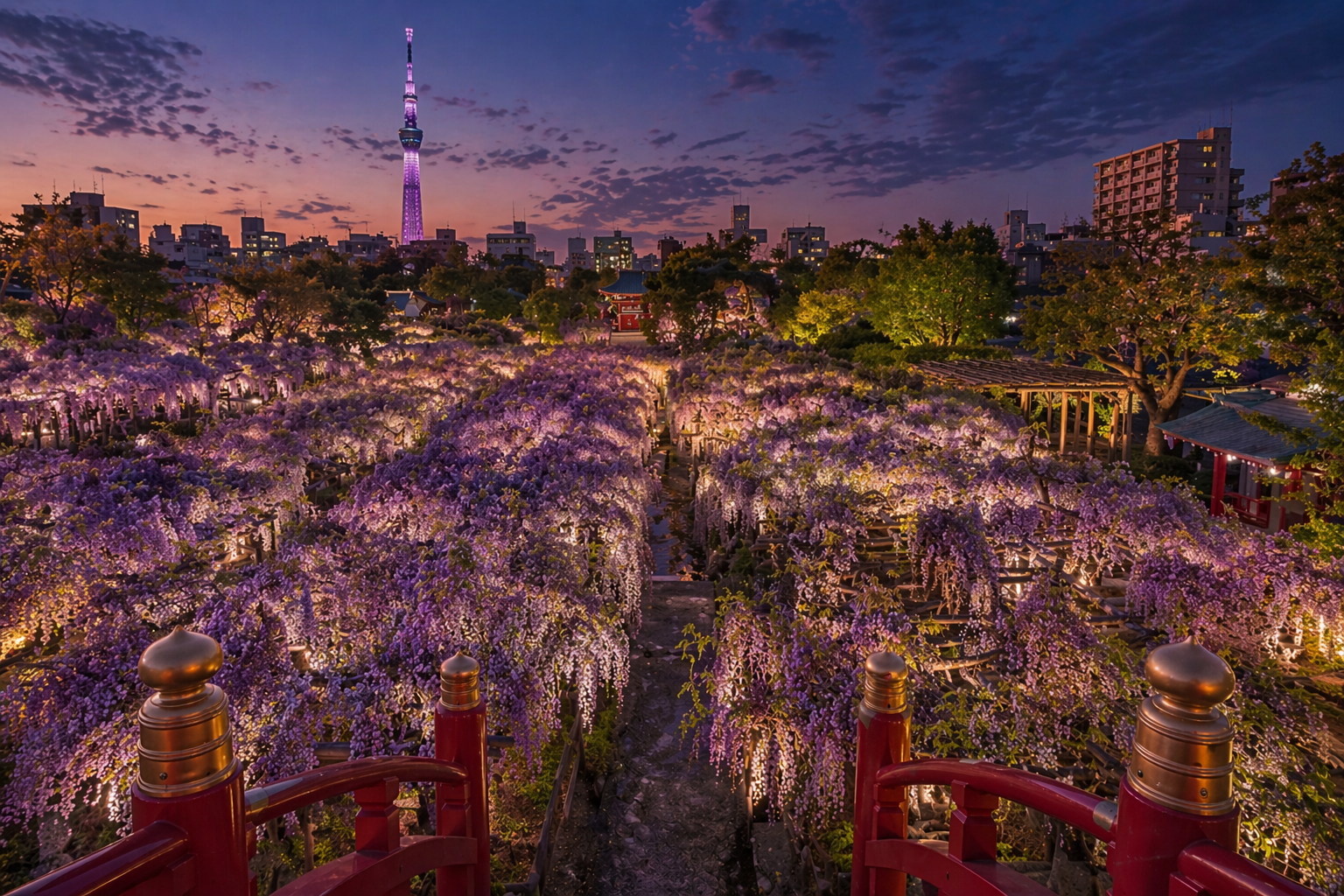 【２０２６年】亀戸天神「藤まつり」と開花状況